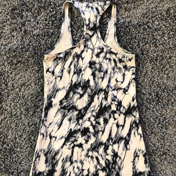 Black and White Marble Lululemon Workout Top! - Picture 2 of 5